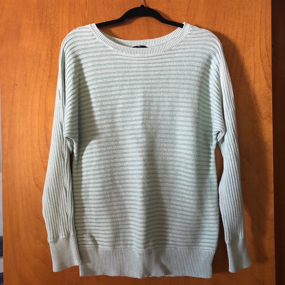 Mint Green Striped Gap Sweater